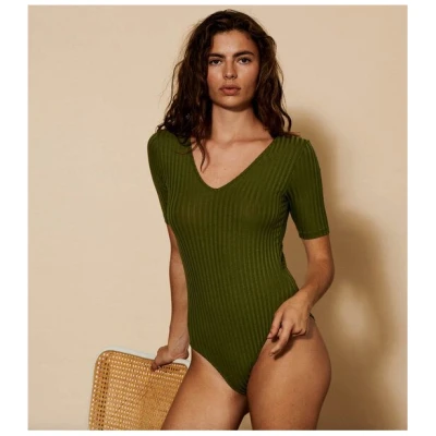 Underprotection Celine Body olivgrün aus TENCEL Lyocell Mix