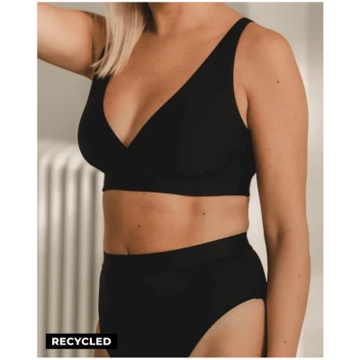 Understatement Damen vegan Still-Bh Aus Mikrofaser Noir Schwarz