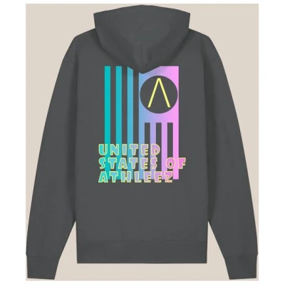 "United States of Athleez" Heavy Hoodie - 100% Bio-Baumwolle - 0% Polyester
