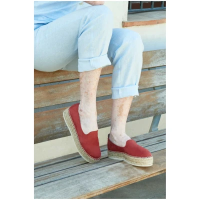 Urbanima Damen vegan Espadrilles Zoco Ziegelrot