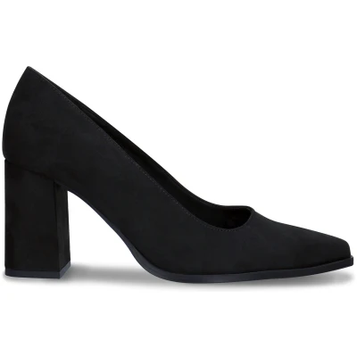 Vane Black Vegan Pump Shoes Heel