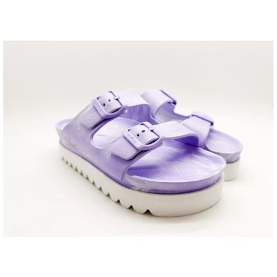 Vegane Bi-Color Ecofoam Plateau Sandale von thies ® aus recyceltem EVA