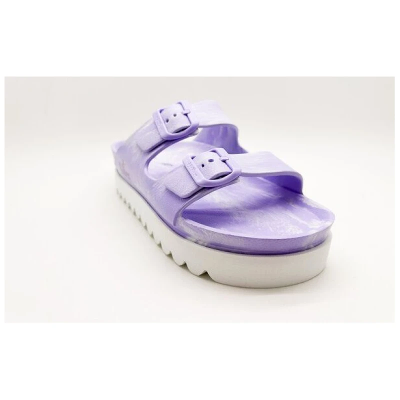Vegane Bi-Color Ecofoam Plateau Sandale von thies ® aus recyceltem EVA