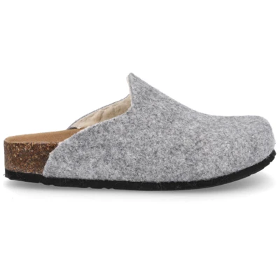 Vegane Hausschuhe Nicola, Farbe: Grau, Schuhgröße: 35