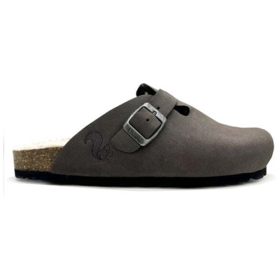 Vegane thies ® Eco Bio Warm Clogs aus rec. PET mit Kork-Tieffussbett