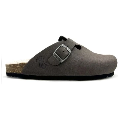 Vegane thies ® Eco Bio Warm Clogs aus rec. PET mit Kork-Tieffussbett