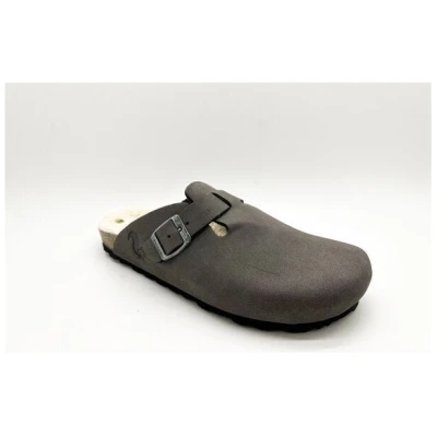 Vegane thies ® Eco Bio Warm Clogs aus rec. PET mit Kork-Tieffussbett