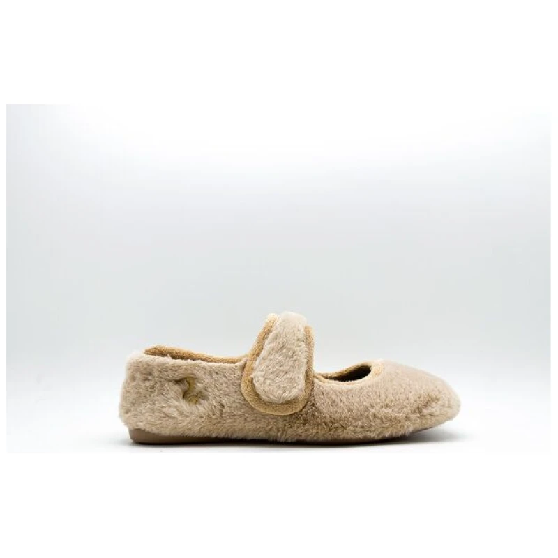 Veganer Hausschuh "thies ® Rec Fur Ballerina" aus ultraweichem, recyceltem Fell, fair produziert