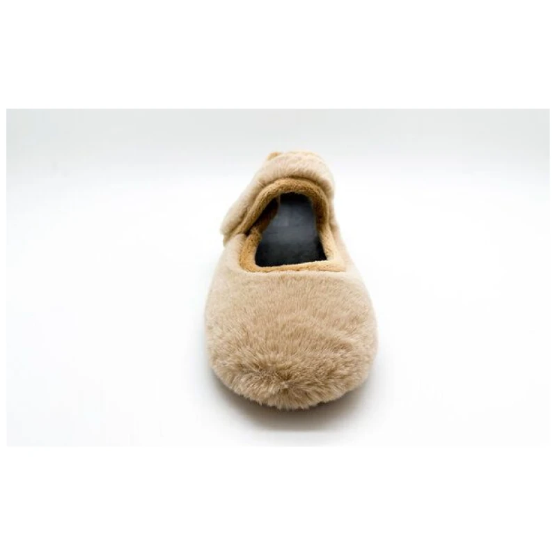 Veganer Hausschuh "thies ® Rec Fur Ballerina" aus ultraweichem, recyceltem Fell, fair produziert