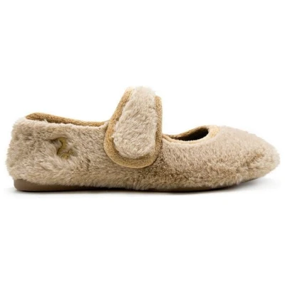 Veganer Hausschuh "thies ® Rec Fur Ballerina" aus ultraweichem, recyceltem Fell, fair produziert