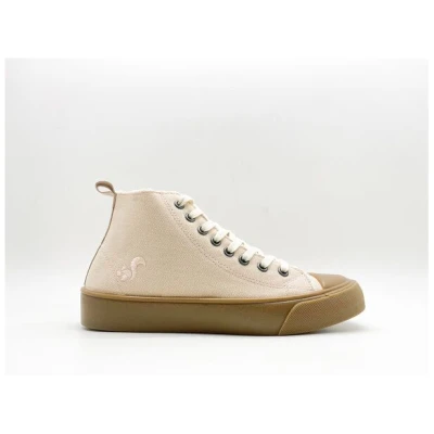 Veganer Sneaker "thies ® Organic Cotton Hi light peach" aus Biobaumwolle