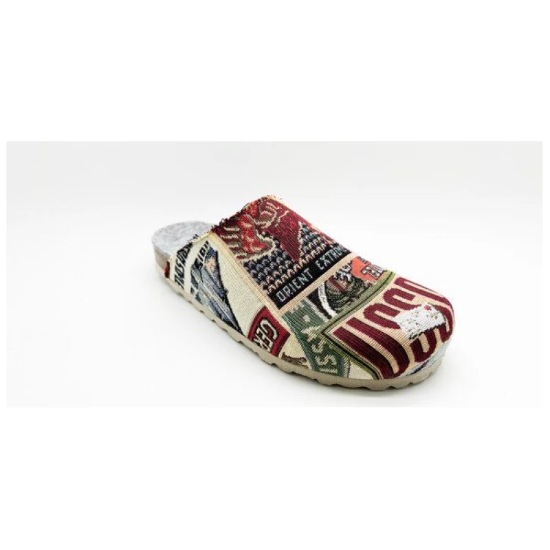 Veganer "thies ® Eco World Travel Clog" aus gewebtem Textil