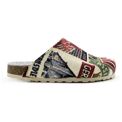 Veganer "thies ® Eco World Travel Clog" aus gewebtem Textil