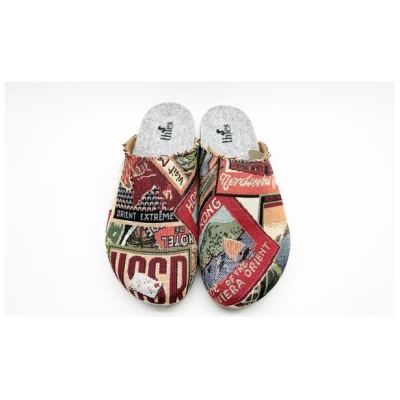 Veganer "thies ® Eco World Travel Clog" aus gewebtem Textil