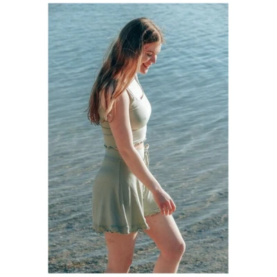 Vivien Joy Crop Top mit Rüschen - Farrah