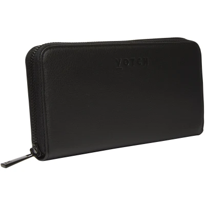 Votch Damen vegan Portemonnaie Apple Leder Schwarz