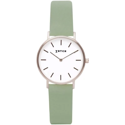 Votch Damen vegan Uhr Classic Petite Grün & Silber