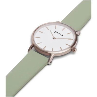 Votch Damen vegan Uhr Classic Petite Grün & Silber