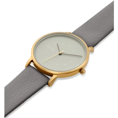 Votch Damen vegan Uhr Lyka Gold & Schiefergrau Mit Grau