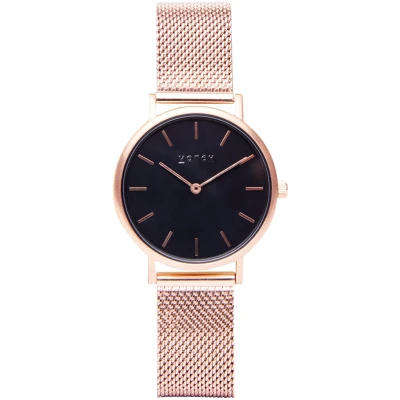 Votch Damen vegan Uhr Mesh Petite Roségold & Schwarz