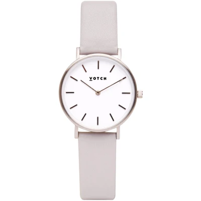 Votch Damen vegan Uhr Petite Silber & Hellgrau