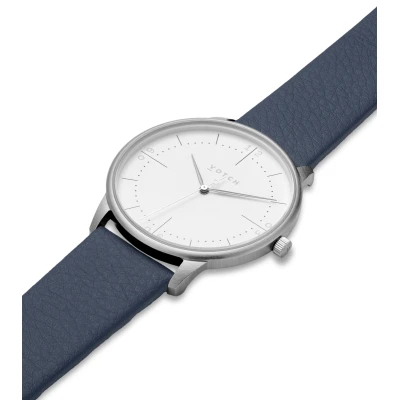 Votch Herren vegan Uhr Aalto Dunkelblau & Silber