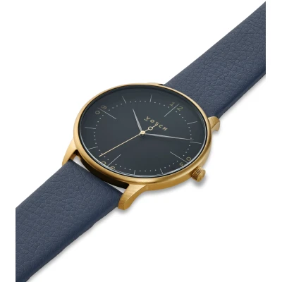 Votch Herren vegan Uhr Aalto Gold & Dunkelblau