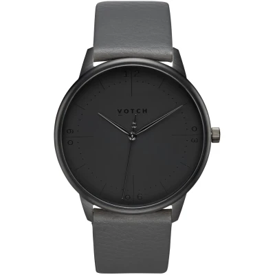 Votch Herren vegan Uhr Aalto Schwarz & Dunkelgrau
