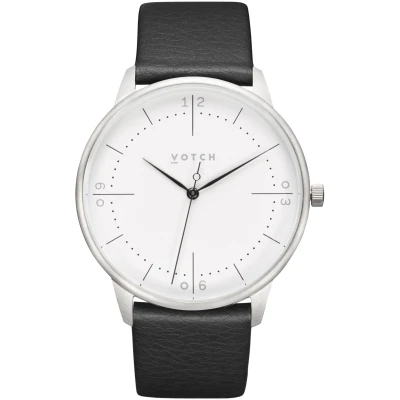 Votch Herren vegan Uhr Aalto Schwarz & Silber