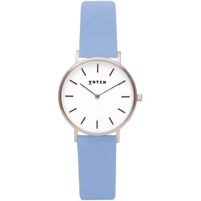 Votch Herren vegan Uhr Classic Petite Himmelblau & Silber