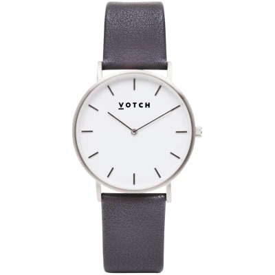 Votch Herren vegan Uhr Classic Silber & Dunkelgrau
