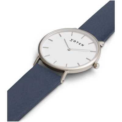 Votch Herren vegan Uhr Classic Silber & Marine