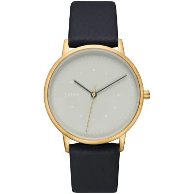 Votch Herren vegan Uhr Lyka Gold & Schwarz Mit Grau