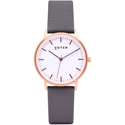 Votch Herren vegan Uhr Moment Roségold & Dunkelgrau