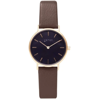 Votch Herren vegan Uhr Petite Goldbraun & Schwarz