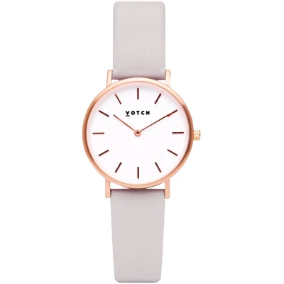 Votch Herren vegan Uhr Petite Roségold & Hellgrau