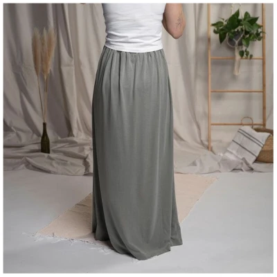 Vresh Clothing Vilippa - Maxi Rock aus Tencel-Mix, Salbei