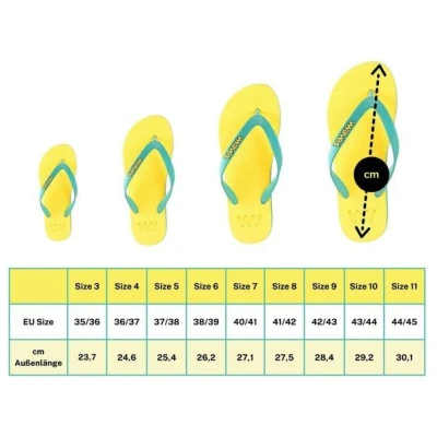 WAVES Flip Flops - Zehentrenner 100 % Naturkautschuk