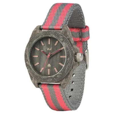 WEWOOD Holz-Armbanduhr PHOENIX 38 TEAK PINK | 100% hautverträglich