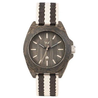 WEWOOD Holz-Armbanduhr PHOENIX 38 WENGE GREY | 100% hautverträglich