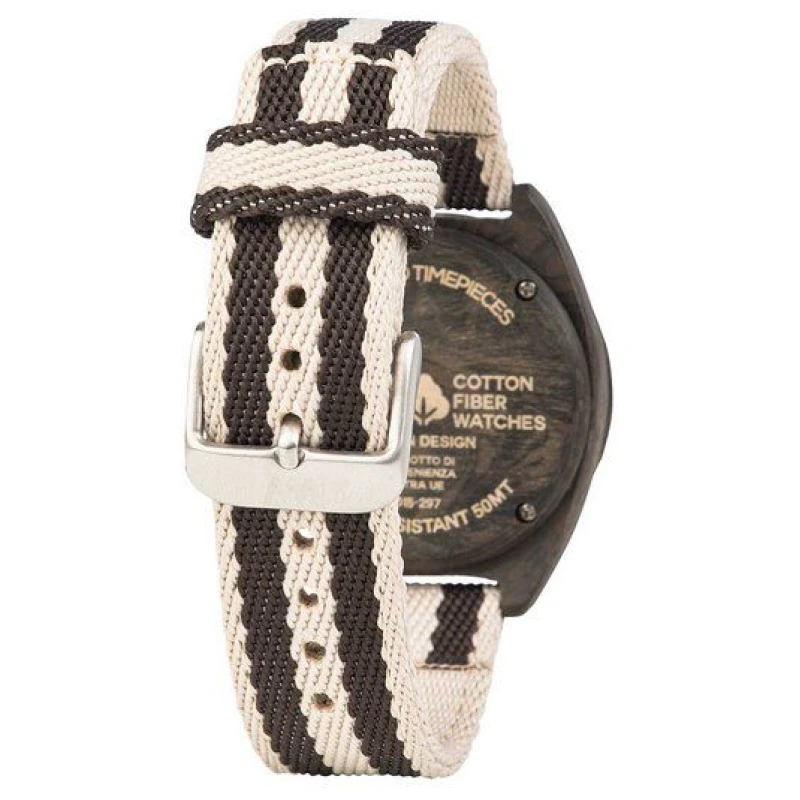 WEWOOD Holz-Armbanduhr PHOENIX 38 WENGE GREY | 100% hautverträglich