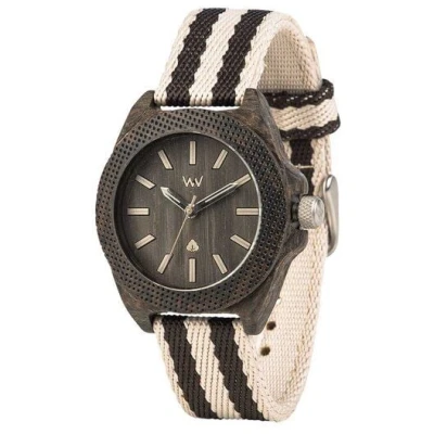 WEWOOD Holz-Armbanduhr PHOENIX 38 WENGE GREY | 100% hautverträglich