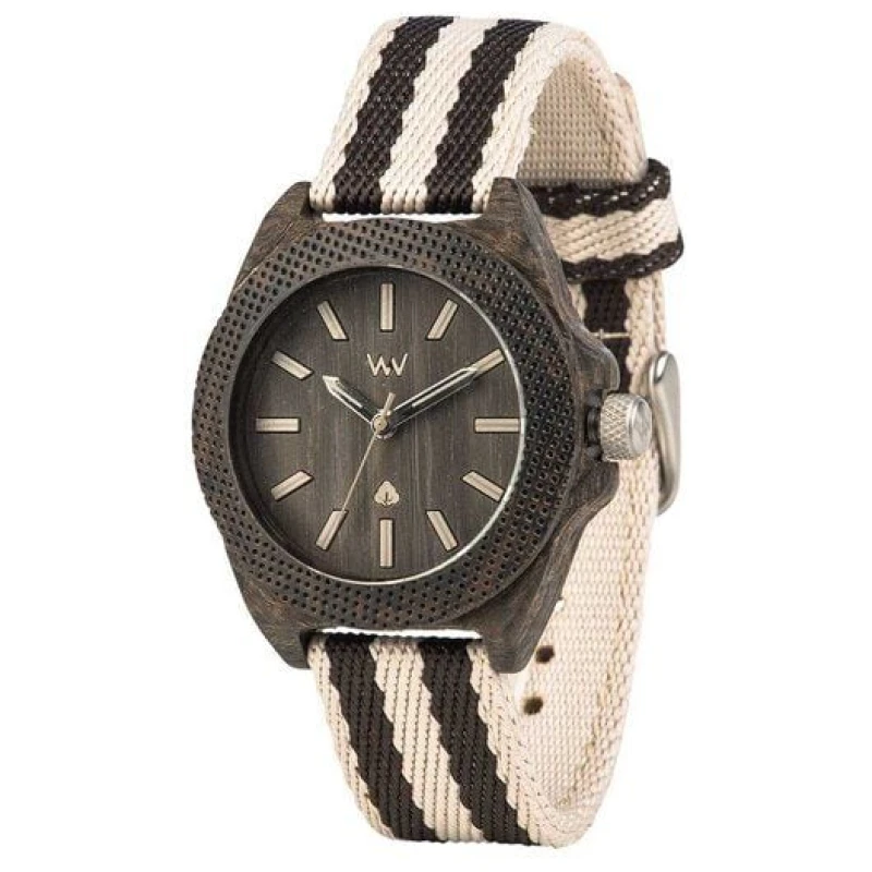 WEWOOD Holz-Armbanduhr PHOENIX 38 WENGE GREY | 100% hautverträglich