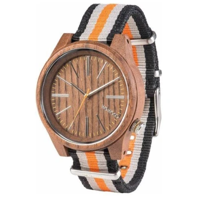 WEWOOD Holz-Armbanduhr TORPEDO NUT ORANGE | 100% hautverträglich