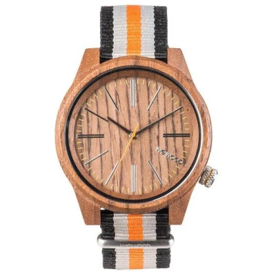 WEWOOD Holz-Armbanduhr TORPEDO NUT ORANGE | 100% hautverträglich