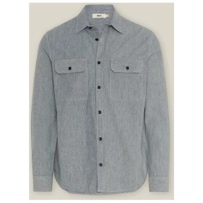 WOTE Freizeit Streifen Hemd - Flicker Shirt Organic Cotton