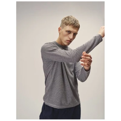 WOTE Longsleeve Streifen aus Bio-Baumwolle Mix