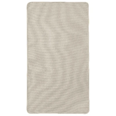 Waffelpikee-Duschtuch aus reiner Bio-Baumwolle, stein 70 x 140 cm