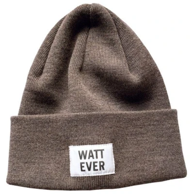 Waterkoog Kuschelige Merino Mütze - WATT EVER, greige