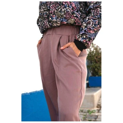 WiDDA berlin Bundfaltenhose in Mauve aus TENCEL®